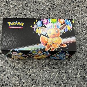 Pokémon Trading Card Game Box with Eevee Design empty box